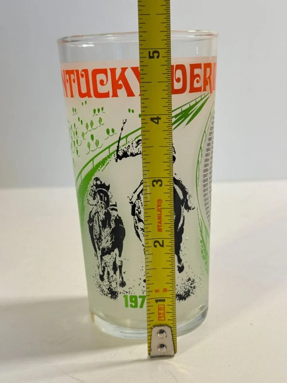 Vintage 1972 Kentucky Derby Mint Julep Glass Churchill Downs Barware